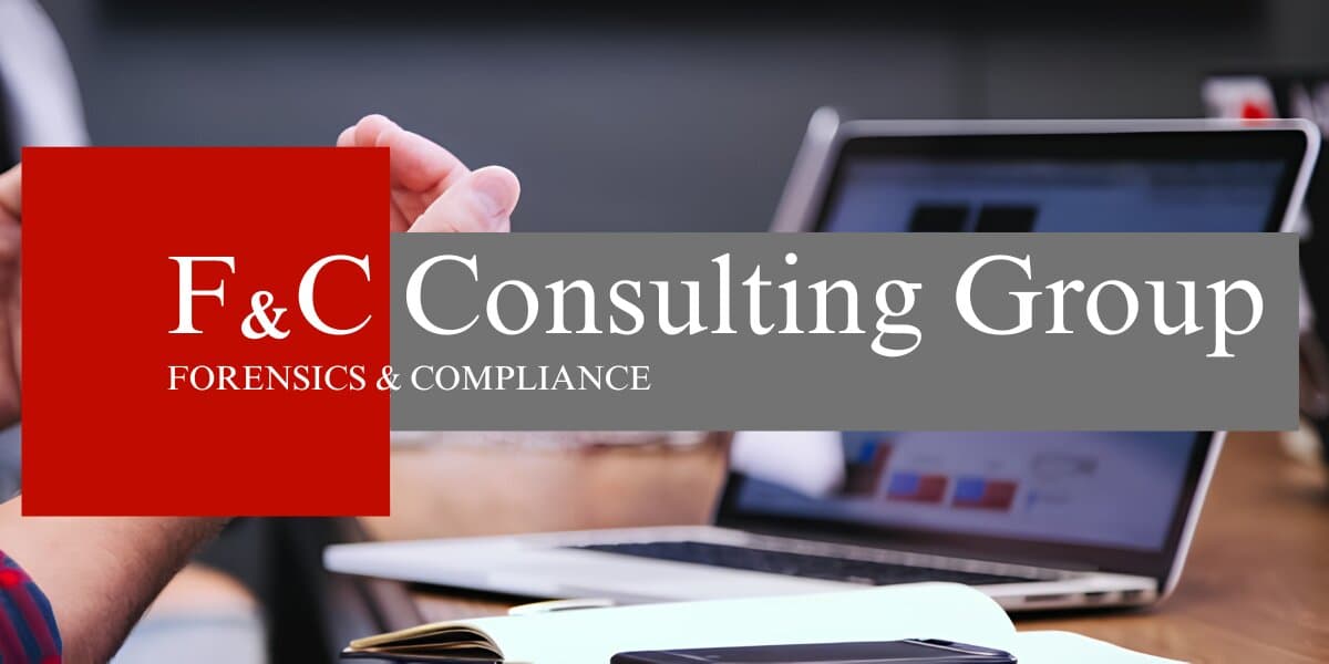 Logo of F&C Consulting Group, emphasizing their role in compliance and investigations in Latin America’s whistleblowing landscape.