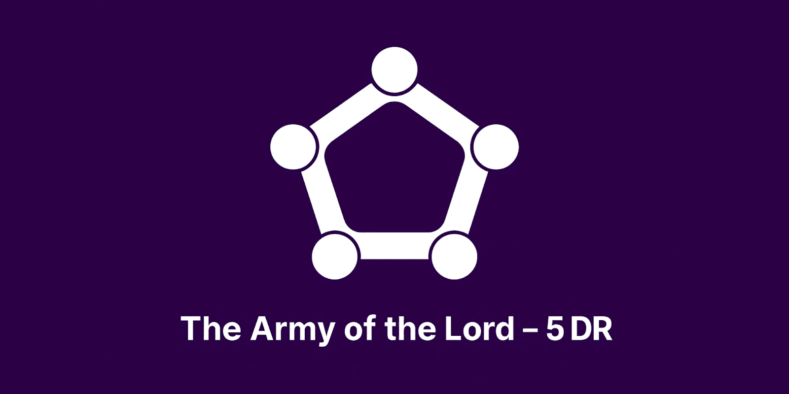 "The Army of the Lord - 5 Distinct Roles symbol, empowering believers to embrace their divine purpose."